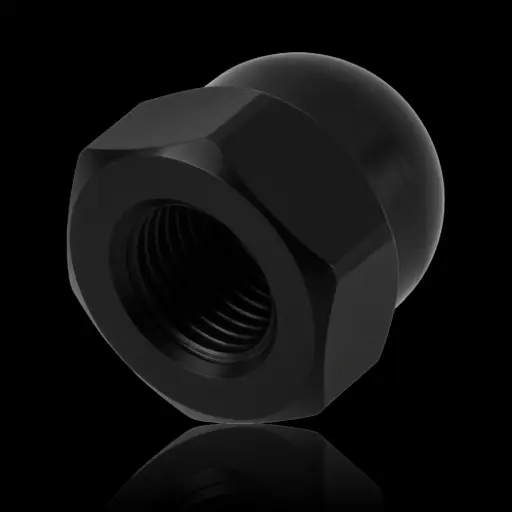 [1587-A2-SW] Hutmutter DIN 1587 A2 schwarz